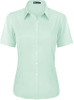 Striped Easy Iron Womens Blouse Shirt