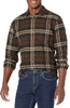 Mens Slim Fit Business Flannel Long Sleeve Shirt
