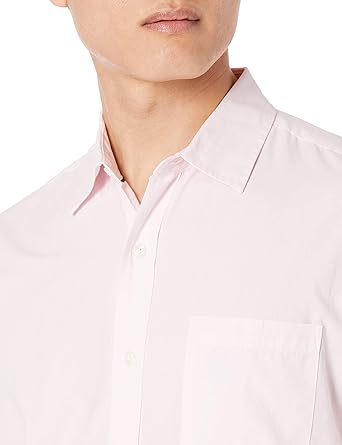 Men's Regular Fit Long Sleeve Business Poplin Shirt (3)