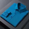 Mens Stretch Solid Business Casual Work Shirt