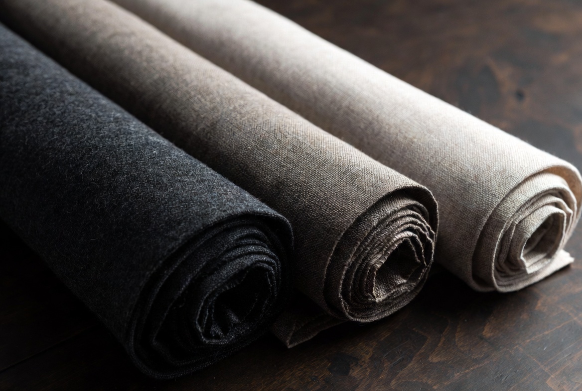 Wool Linen Cotton Fabric Rolls