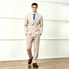 Mens Slim Double Breasted Two Piece Suit