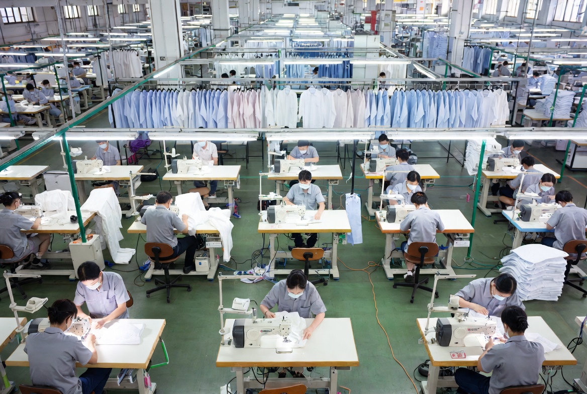 Bulk White Shirt OEM Production Line Bulk White Shirt OEM Production Line