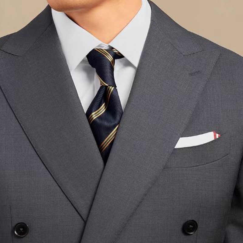 Men's High-Quality Double-Breasted Custom-Made Suit (2)