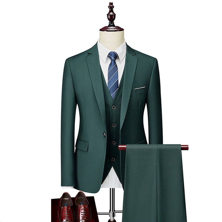 Custom-Made Business Formal Three-Piece Suit (8)