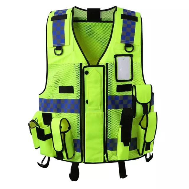 High Vis Mesh Breathable Traffic Safety Vest