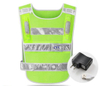 LED Flashing Reflective Patrol Safety Vest