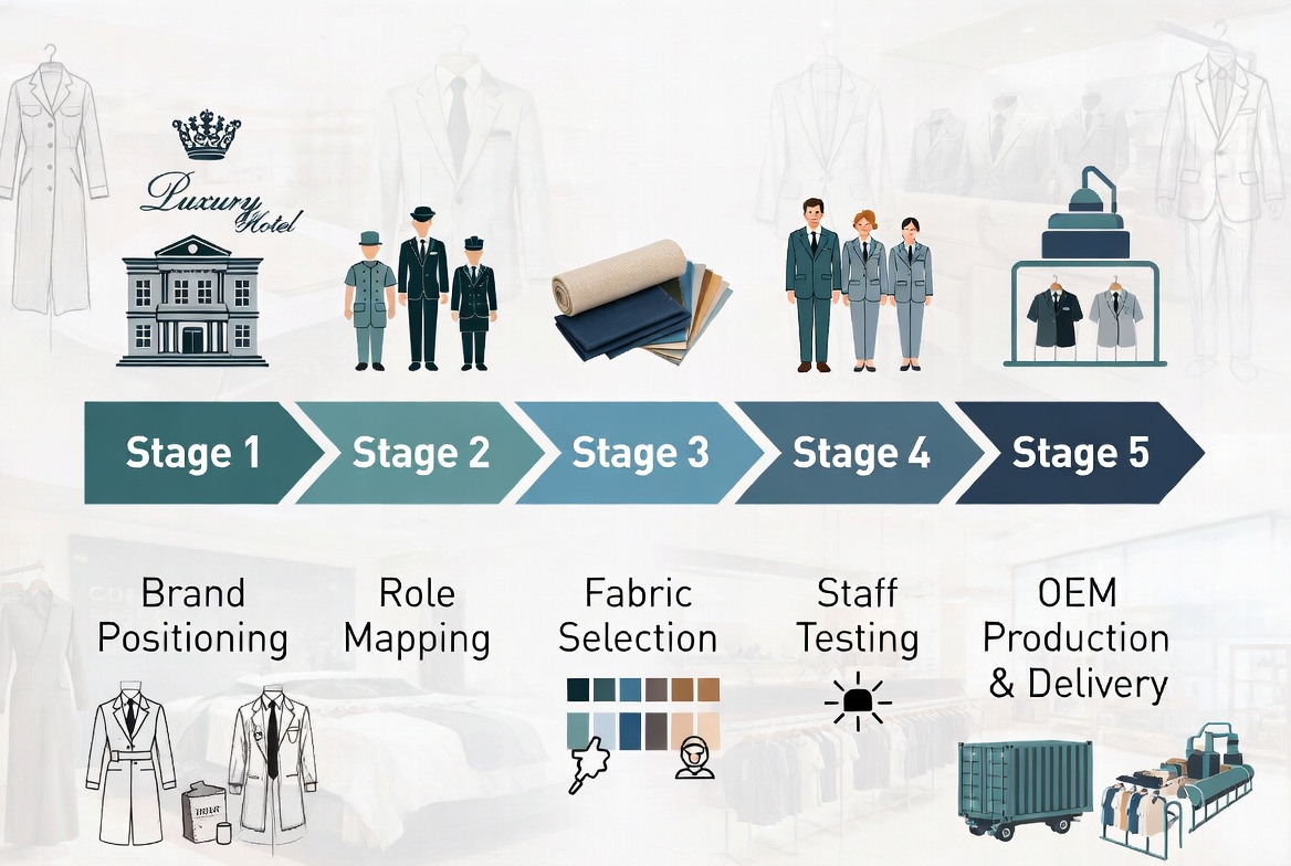 Hotel Uniform Design And Sourcing Flow