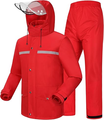 Unisex Reflective Waterproof Windproof Rain Suit (5)
