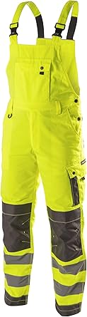 High Visibility Work Dungarees Yellow