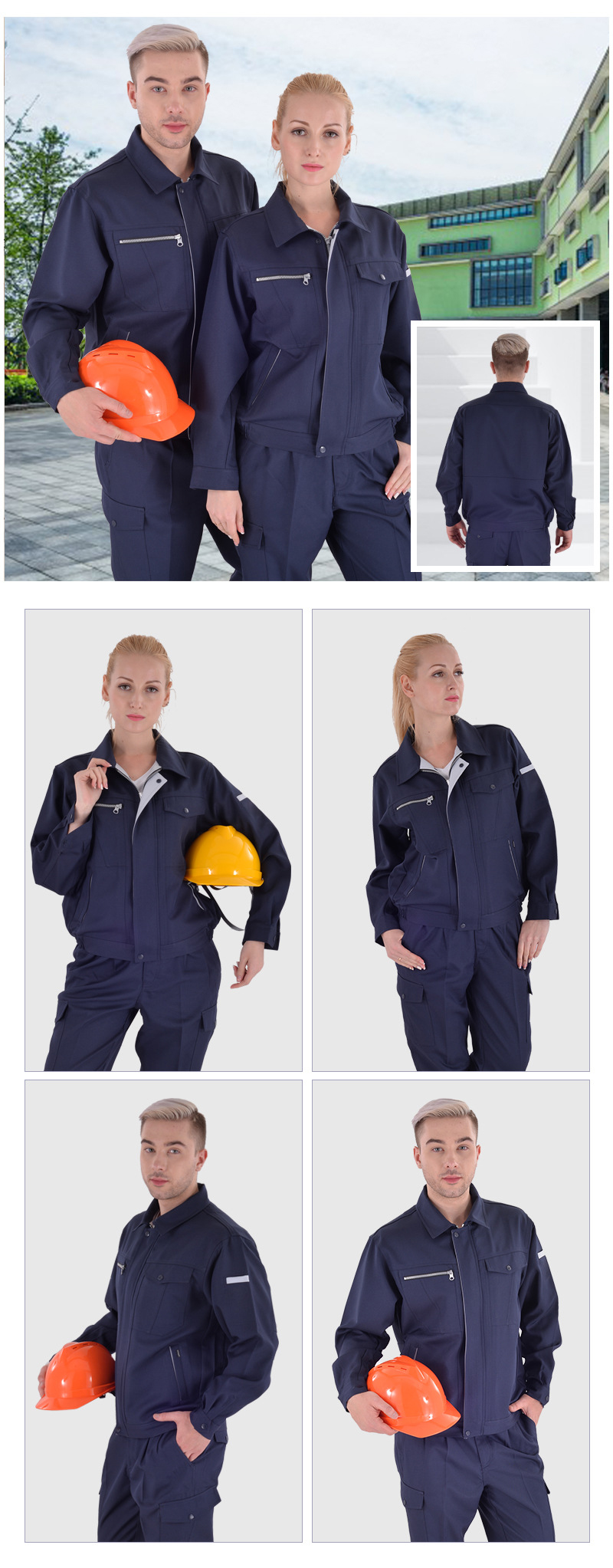 Unisex Autumn Winter Long Sleeve Work Uniform (5)