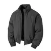 Mens Warm Winter Stand Collar Cotton Jacket