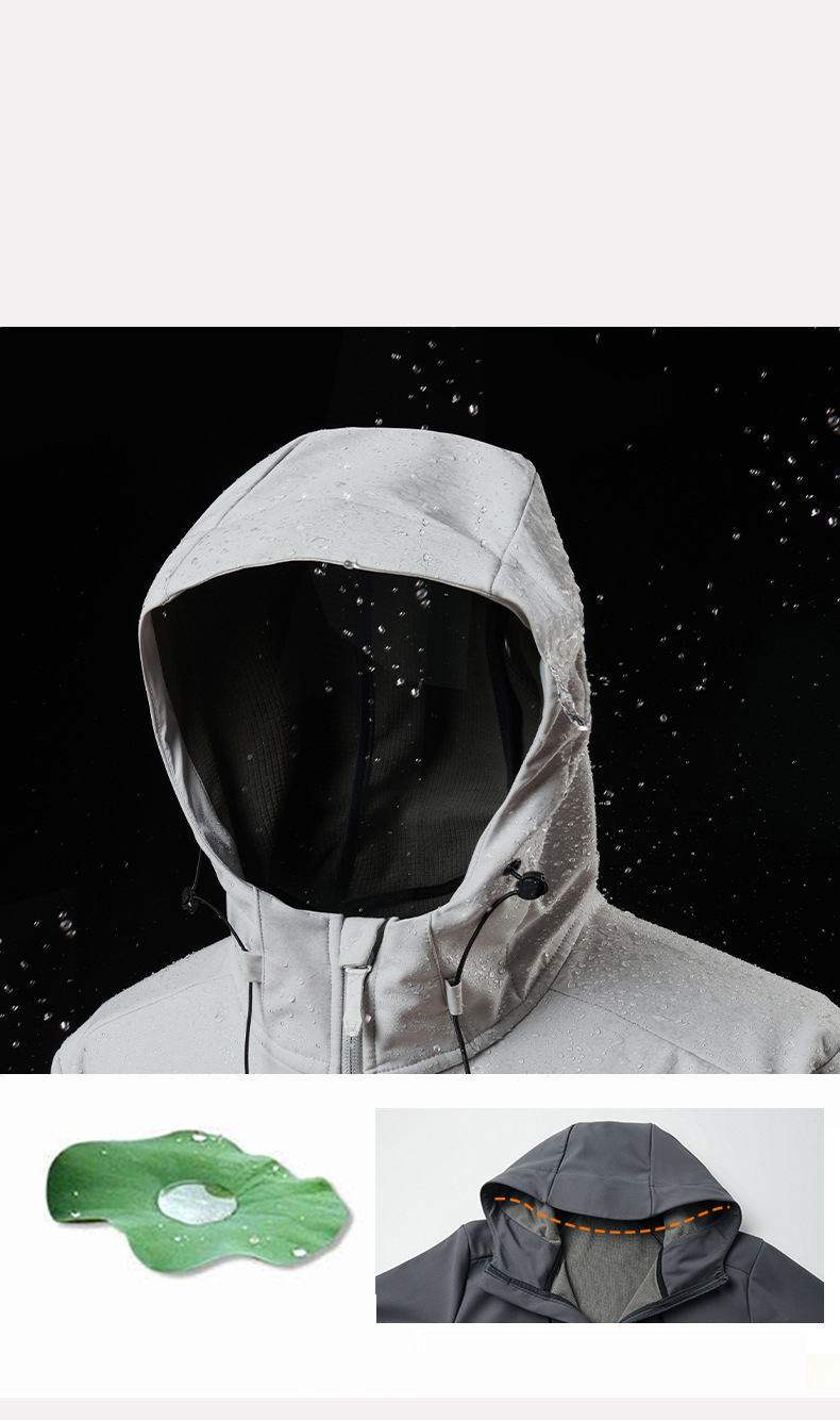 Mens Waterproof Windproof Softshell Work Jacket (1)