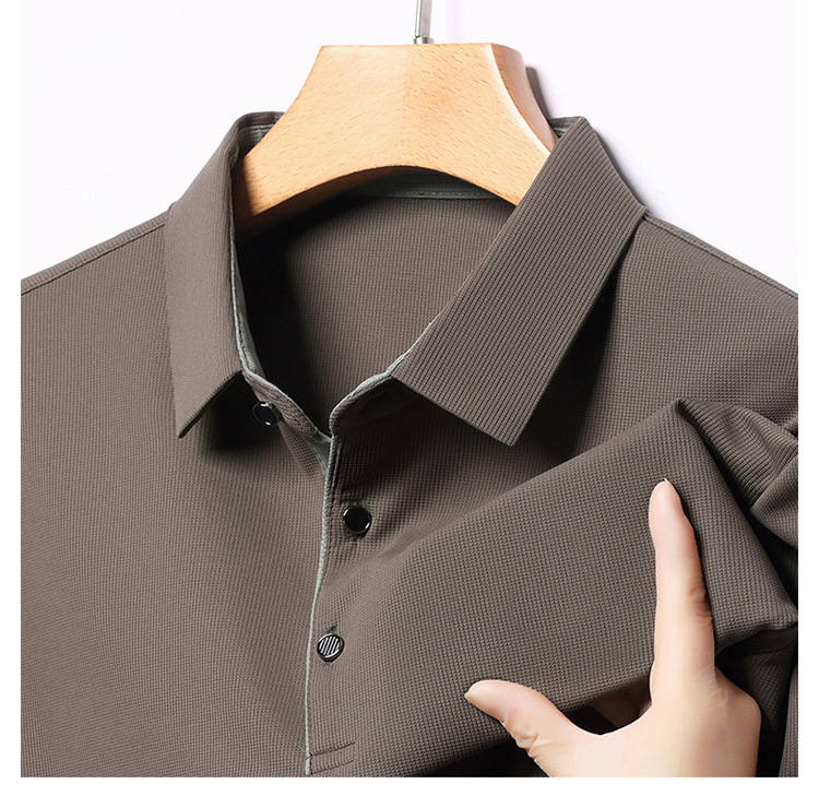Mens Solid Lightweight Business Summer Polo Shirt (2)