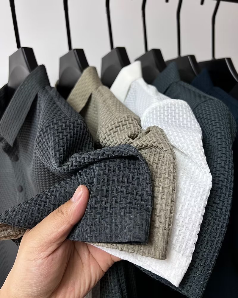 Mens Slim Solid Business Summer Polo Shirt (3)