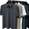Mens Slim Solid Business Summer Polo Shirt