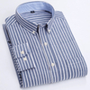 Long-Sleeve Casual Relaxed-Fit Striped Shirt