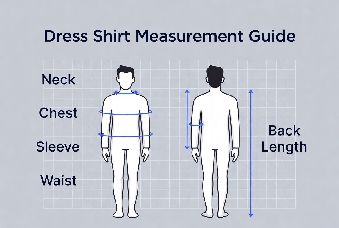 Dress Shirt Measurement Guide For Oem Buyers